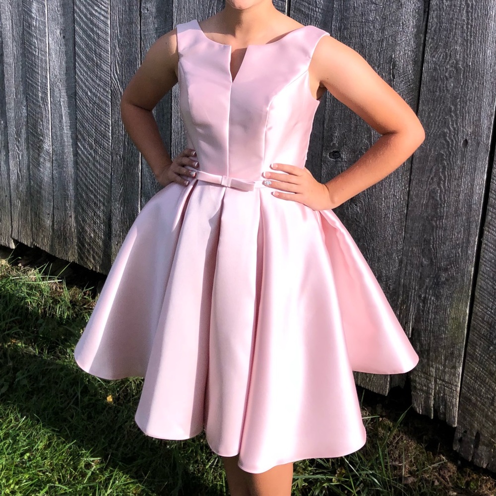 Light Pink Corset Homecoming Dress | Size 6/8